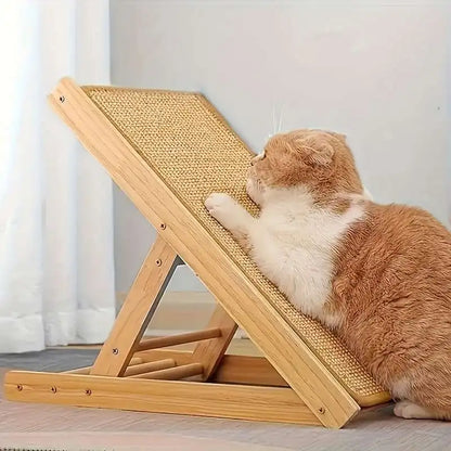 1pc Durable Hemp Rope Cat and Rabbit Scratching Board - No Mess Sofa Safety Design,Magic Invisible Adhesive,Multi-layer Exercise